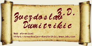 Zvezdoslav Dumitrikić vizit kartica